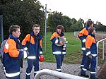 Warten auf den Start des Wettkampfs